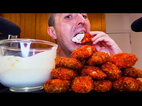 SAUCE DIPPING CHEETOS FRIED CHICKEN TENDIES !  닭 튀김 * asmr mukbang no talking * | Nomnomsammieboy