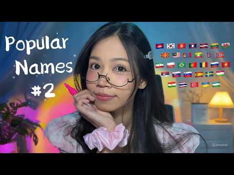 ASMR Writing Popular Names in 36 Languages ✍🏻🤍 Part #2