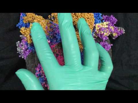 VINYL GLOVES ✋🤚 Hands in Gloves Playing with Crunchy Slime💥 [[ASMR]]