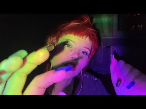 ASMR No Talking ✨ Touching the Lens & Phone Tapping with Long Nails | Christmas Cozy Day 3