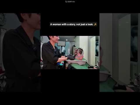 Hair salon ASMR visual and auditory activation #Root softening volume perm