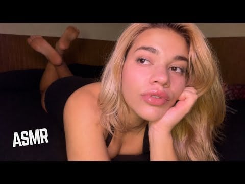 ASMR repeating ASMR + gum chewing + finger fluttering + spit paiting + face touching