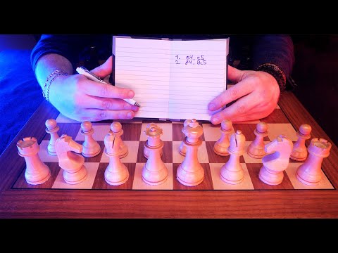 How To Write Down and Memorize a Chess Game ♔ASMR ♔ Blackburne vs Blanchard 1894