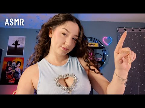 ASMR Fast Fabric Scratching, Collarbone Tapping & Jewelry Sounds *Mouth Sounds*