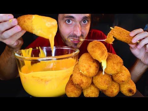 ASMR CHEESE STUFFED CORNDOGS mukbang 먹방 #shorts