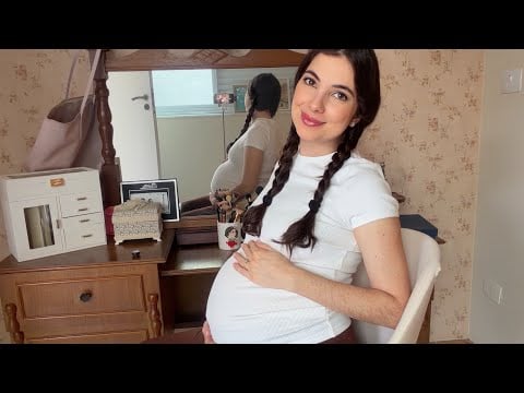 ASMR VLOG - Rotina grávida de 8 meses | Sweet Carol 