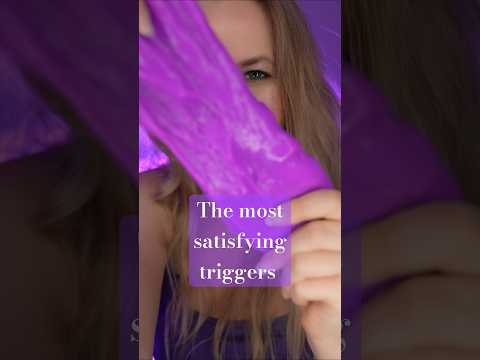 ASMR Violet triggers for your sleep and relaxation 😌 #asmr #relax #visualtingle #shorts #rec