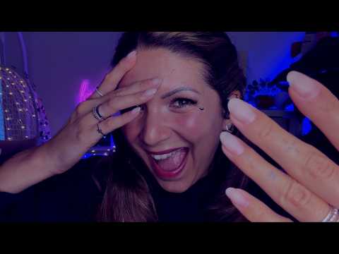 ASMR with my natural LONG nails