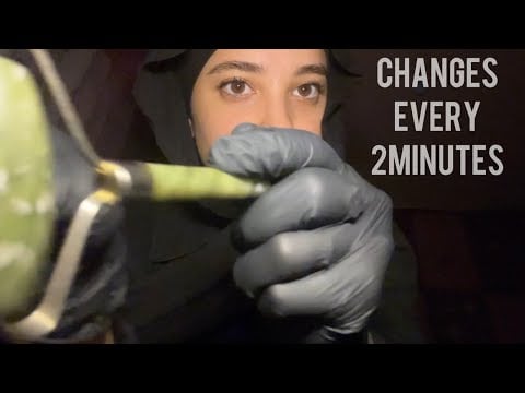 ASMR FAST & AGGRESSIVE 10+ ROLEPLAYS in 20 MINUTES!! (measuring, spit painting, massaging, makeup..)