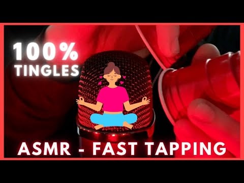 ASMR - Fast Tapping Tingles 🫶🥤(Mini Red Cups, No Talking)