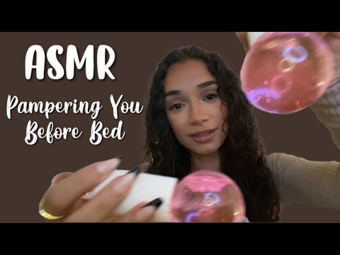 ASMR // Pampering you before bed 💕 ft. Ana Luisa (personal attention, layered sounds)