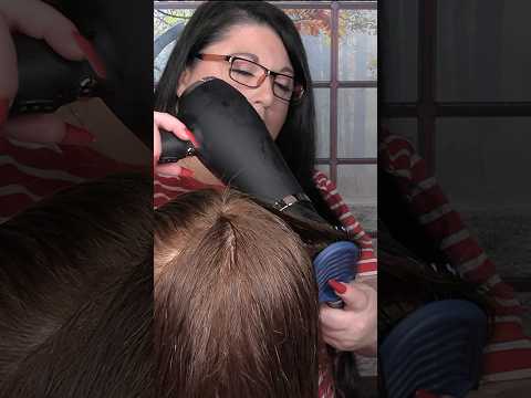 ASMR Blow Dry (NO TALKING) Hair Dryer #shorts #blowdry #hairdryer