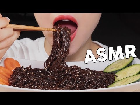 ASMR SEAWEED KONJAC NOODLES 해초곤약국수 먹방 | MINEE EATS