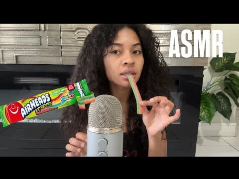 ASMR COMIENDO GOMITAS AIRHEADS (Muchos Mouth Sounds)👄✨