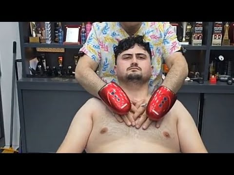 ASMR SKIN CARE AND BEARD SHAVE WITH BARBER MUNUR ONKAN