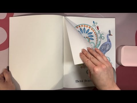 ASMR Tearing Out Pages Of A Finished Coloring Book