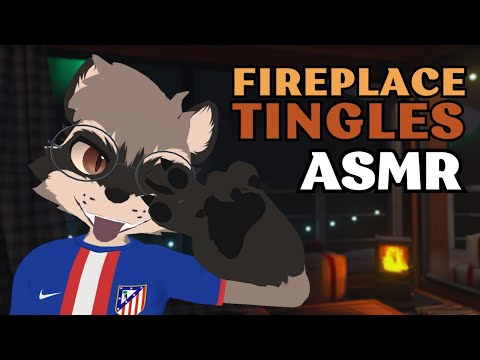 [Furry ASMR] Giving You Tingles By The Fireplace 🤍 | Oil and Lotion, Ear Brushing, Face Tapping...