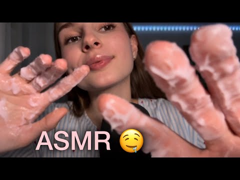 ASMR звуки рук | болталка 💋 липкие звуки 