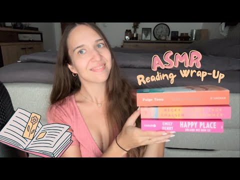 ASMR July Reading Wrap-Up 🌞🩷 (Book Triggers, Page Turning, Paper Sounds, Whisper Ramble)