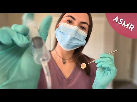 ASMR Dentist | A Gentle Routine Cleaning · Gloves, Water & Soft Spoken