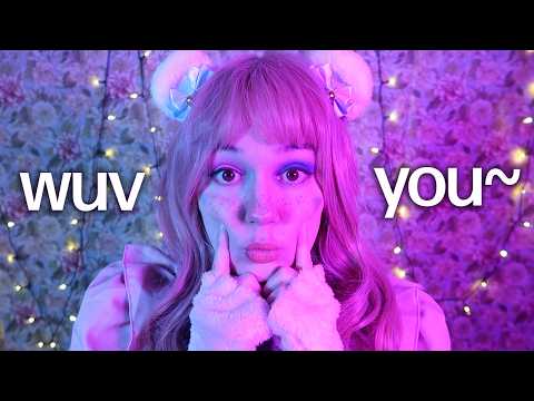 🩵uwu i wuv you so much!! let's fall asleep (i'm your fave plushie) 🩷asmr wooden toys, napping, music