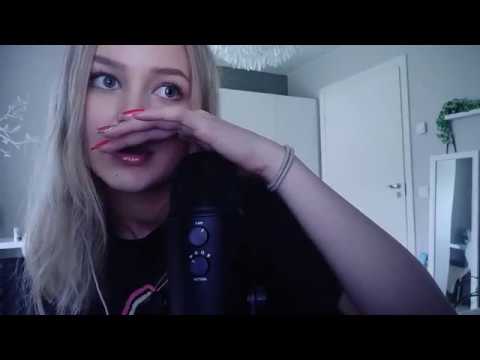 ASMR Tracing & Repeating Trigger Words!♡ Coconut, Whiskey, Plastic,...