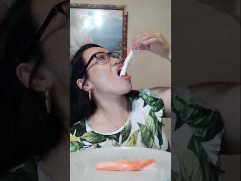 IMITATION CRAB#shortsfeed #mukbang #eatingshow #food #eatingvideos  #asmr #asmrshorts #subscribe