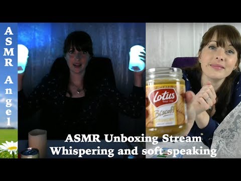 ASMR Unboxing Stream - Whispering and soft speaking