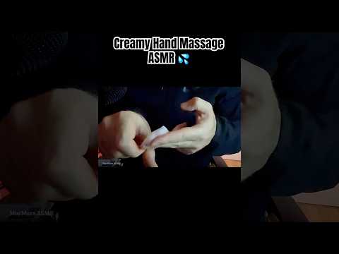 Relaxing Cream Hand Massage ASMR 💦 #asmr #relax #satisfying #stressrelief #notalkingasmr #massage