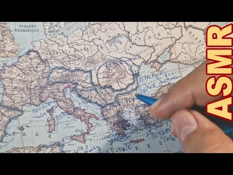 ASMR: The Most Powerful Kingdoms in Ancient EUROPE with Stats [ ASMR map tracing & History]