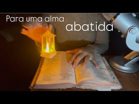Asmr// CRISTÃO// leitura do Salmo 42 🙏🏻🪔