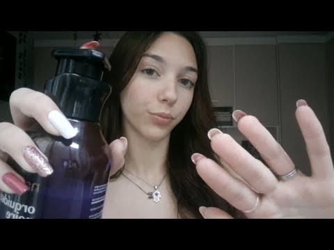 ASMR MASSAGEM EM VOCÊ + MENSAGENS POSITIVAS🫧🧼