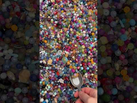 ASMR Scooping Beads #ASMR #Shorts