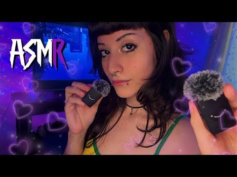 ASMR te dando Carinho com o novo microfone FIFINE M9 ♡ (sussurros, hand movements, sons de boca)