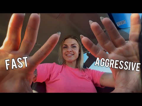 FAST & AGGRESSIVE ASMR IN THE CAR💥RANDOM LOFI TRIGGERS