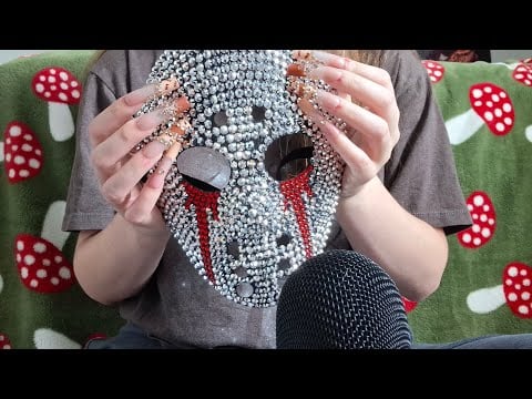 Fast and Aggressive Tapping and Aggressive on Badazzled Mask ASMR 💎