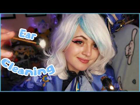 【ASMR】Furinas gentle ear exam & cleaning ✨ Binaural (SR3D), soft spoken, roleplay ♡