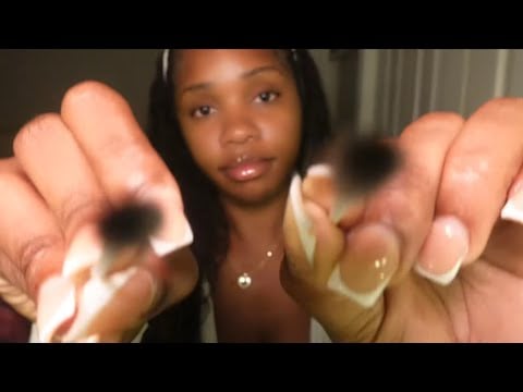 ASMR Camera Touching/ Cleaning With Cotton Swabs