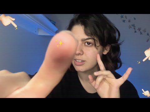 Asmr tapping agressivo com unhas na tela e sons de boca🌧️