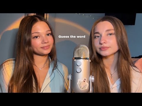 ASMR Guess the Silent Word /w my cousin