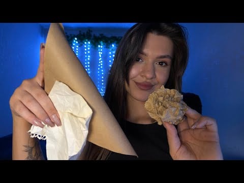 Paper & Fabric ASMR for Sleep 😴 No Talking | Dark Screen