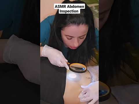 ASMR Medical Exam - Abdomen Inspection