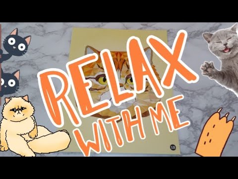 LO-FI ASMR VISUAL & SOUND TRIGGERS: CROOKSHANKS 🐱 STICKER PUZZLE #215