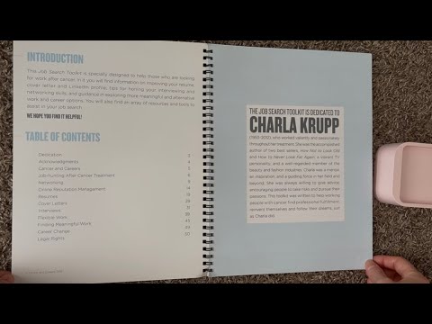 ASMR Flipping Through A Job Search Toolkit