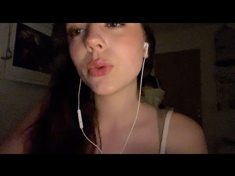 ASMR whispering in your ear(some inaudible whispers)💋