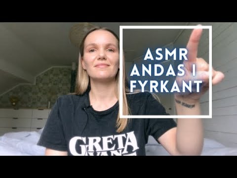 ASMR Hjälper dig att minska ångest & stress genom att Andas I Fyrkant (svenska)