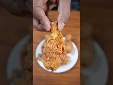 🔥 ASMR KFC Crispy Chicken | Extra Crunchy Fried Chicken | Satisfying Frying Sounds #shorts #asmr