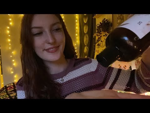 fast skincare treatment ASMR light whispering 