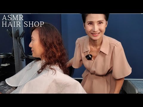 미용실 ASMR 흰머리(새치커버) 밝은 황갈색  Gray hair (white cover) bright yellow brown /Korean hair salon