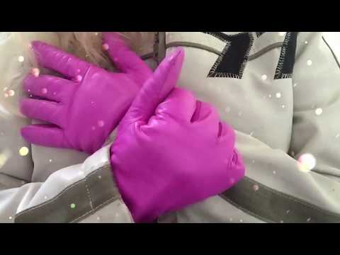 LEATHER GLOVES 🙏 The Beautiful Sounds of LEATHER💕 [[ASMR]]
